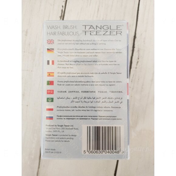 Tangle Teezer Detangling Hairbrush New Palm Size Mint Violet Fine Fragile Hair - Picture 4 of 5